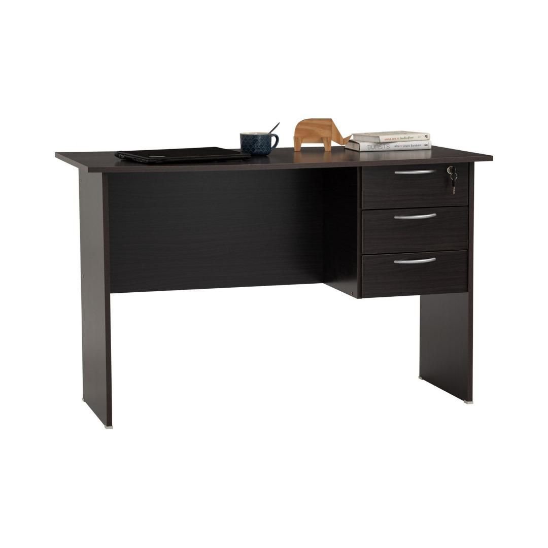 Bureau avec tiroirs 3 compartiments